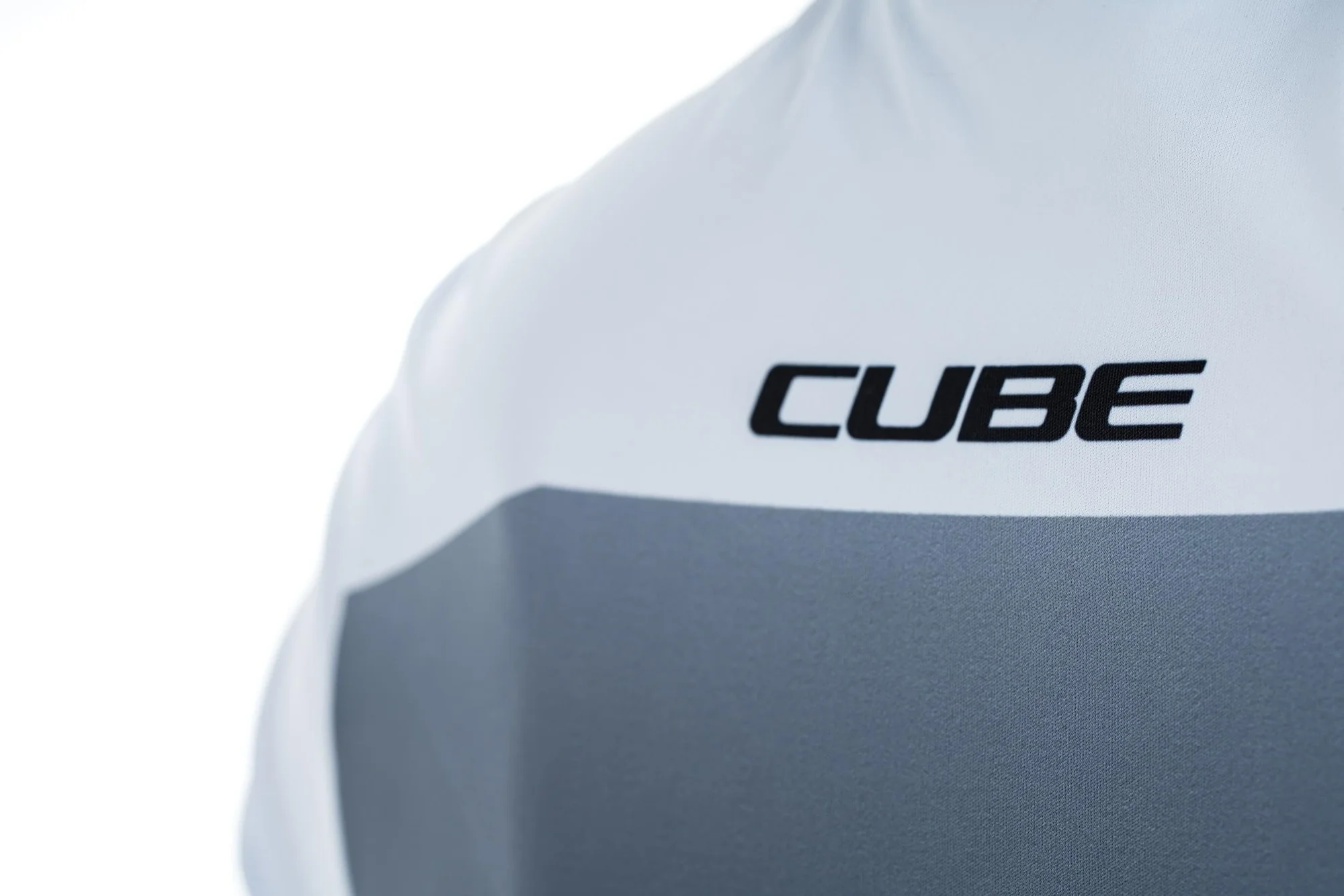 CUBE Atx WS Jersey Full Zip S/S Blk/Whi - Image 3