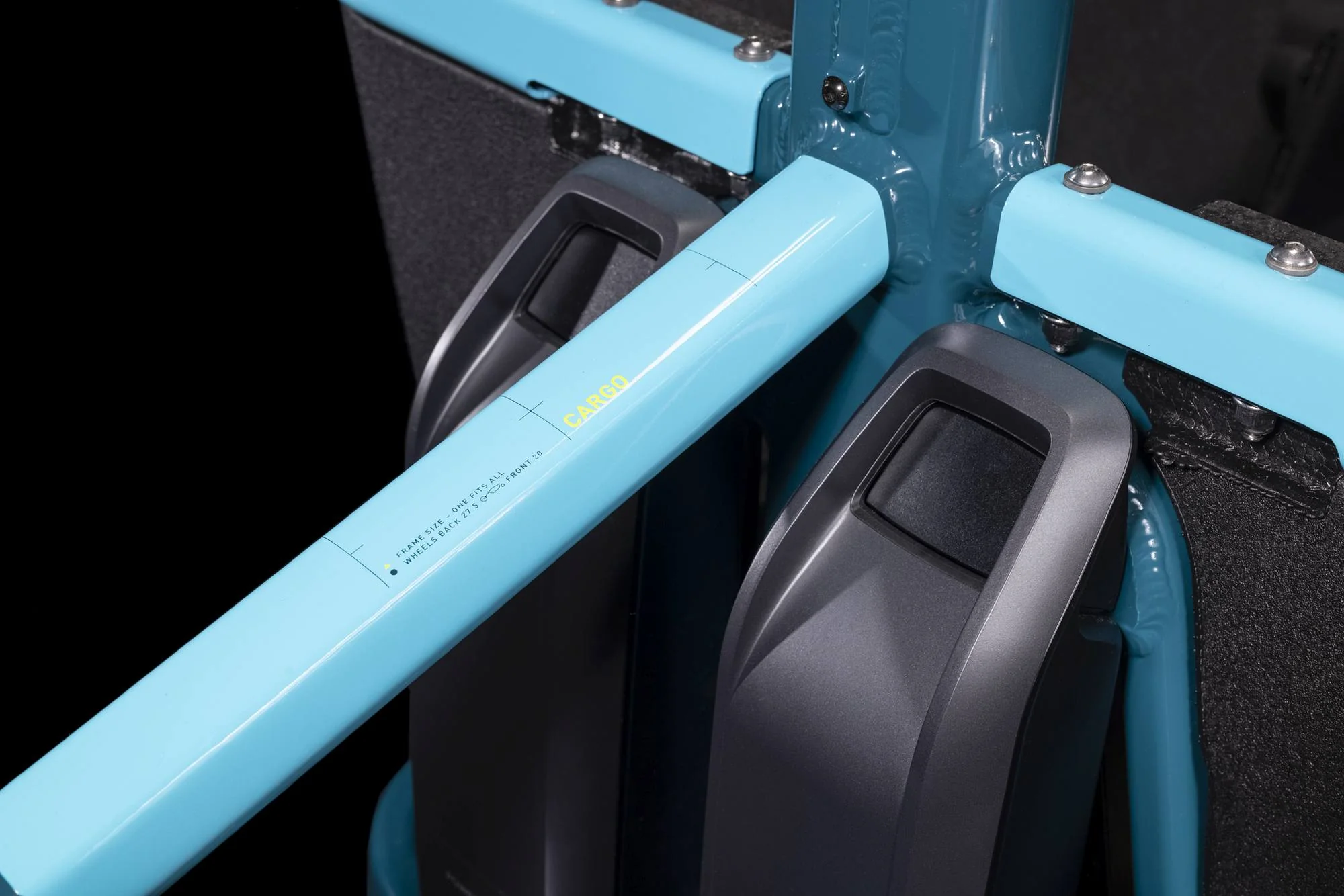 CUBE Cargo Sport Dual Hybrid 1000 Blue/Lime - Image 3