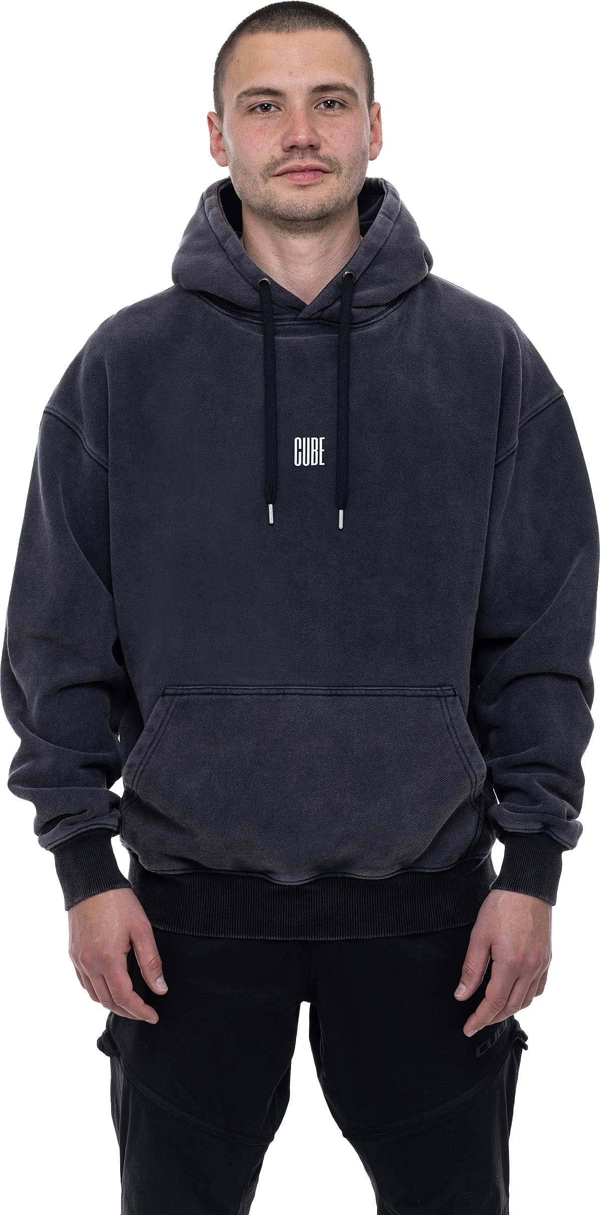 Cube Comfy Hoodie Washed Black - Image 3