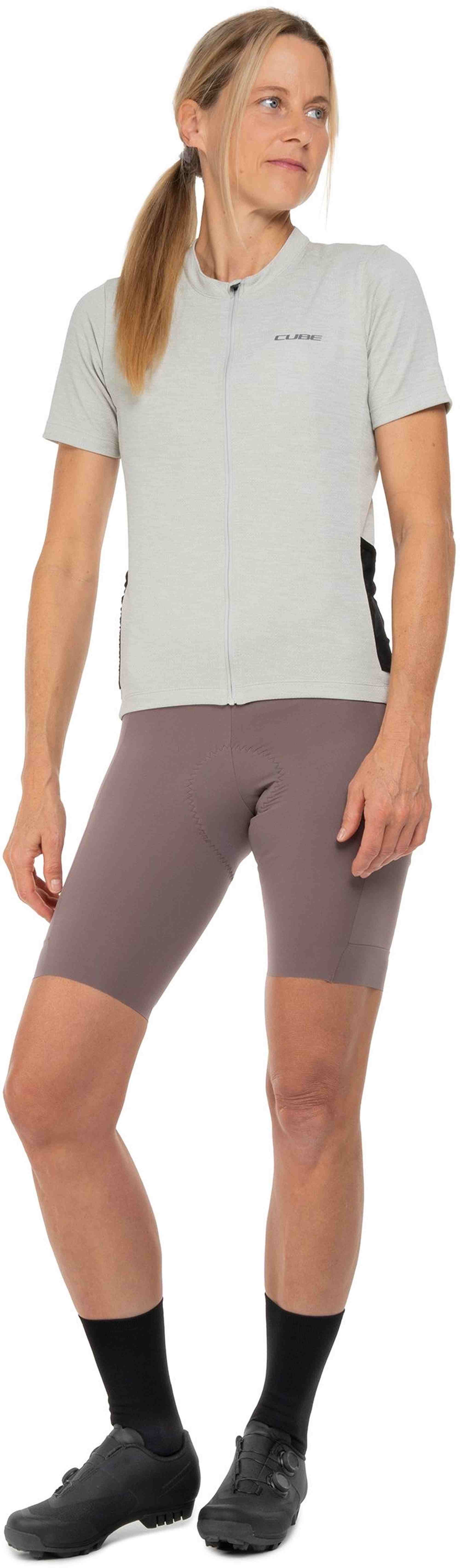 CUBE GRAVEL WS JERSEY FULL ZIP CARGO S/S LIGHT GREY - Image 3
