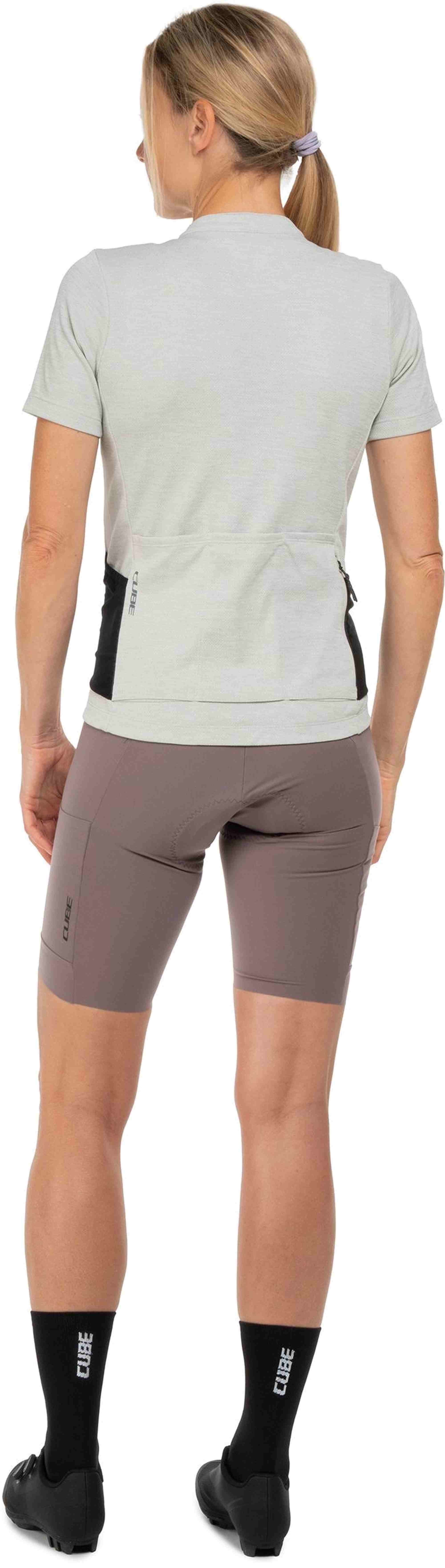CUBE GRAVEL WS JERSEY FULL ZIP CARGO S/S LIGHT GREY - Image 4