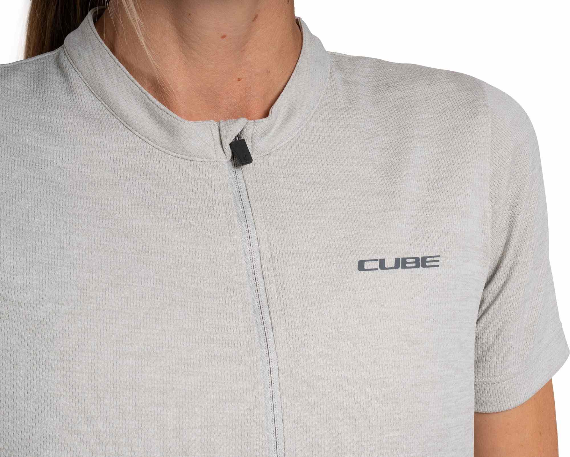 CUBE GRAVEL WS JERSEY FULL ZIP CARGO S/S LIGHT GREY - Image 5