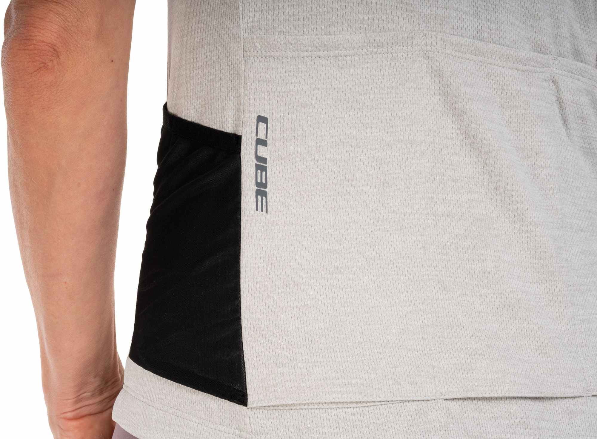 CUBE GRAVEL WS JERSEY FULL ZIP CARGO S/S LIGHT GREY - Image 7