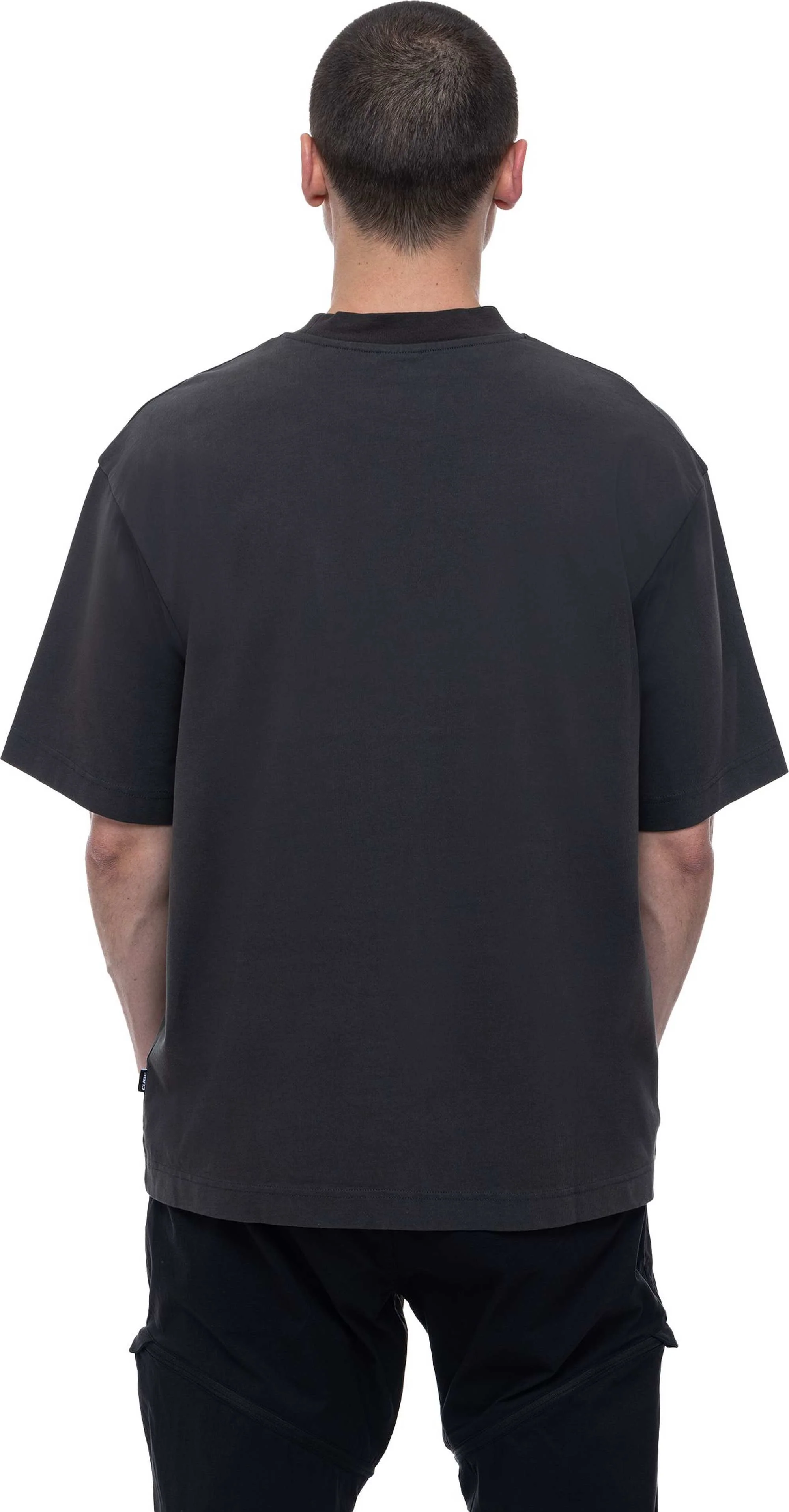 CUBE ORGANIC T-SHIRT LOGO DROPSHOULDER ANTHRACITE - Image 4
