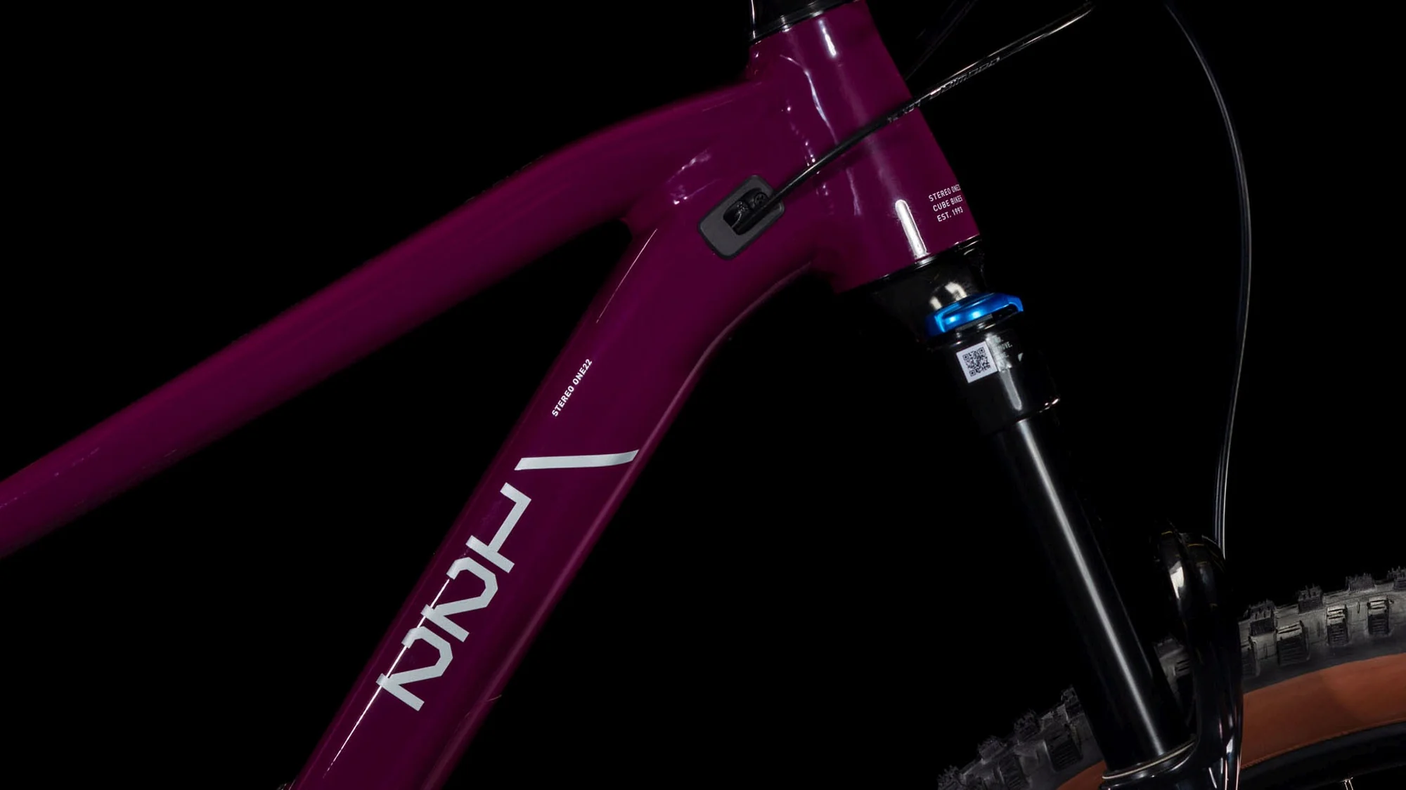 CUBE STEREO ONE22 RACE WINE/GREY - Image 3