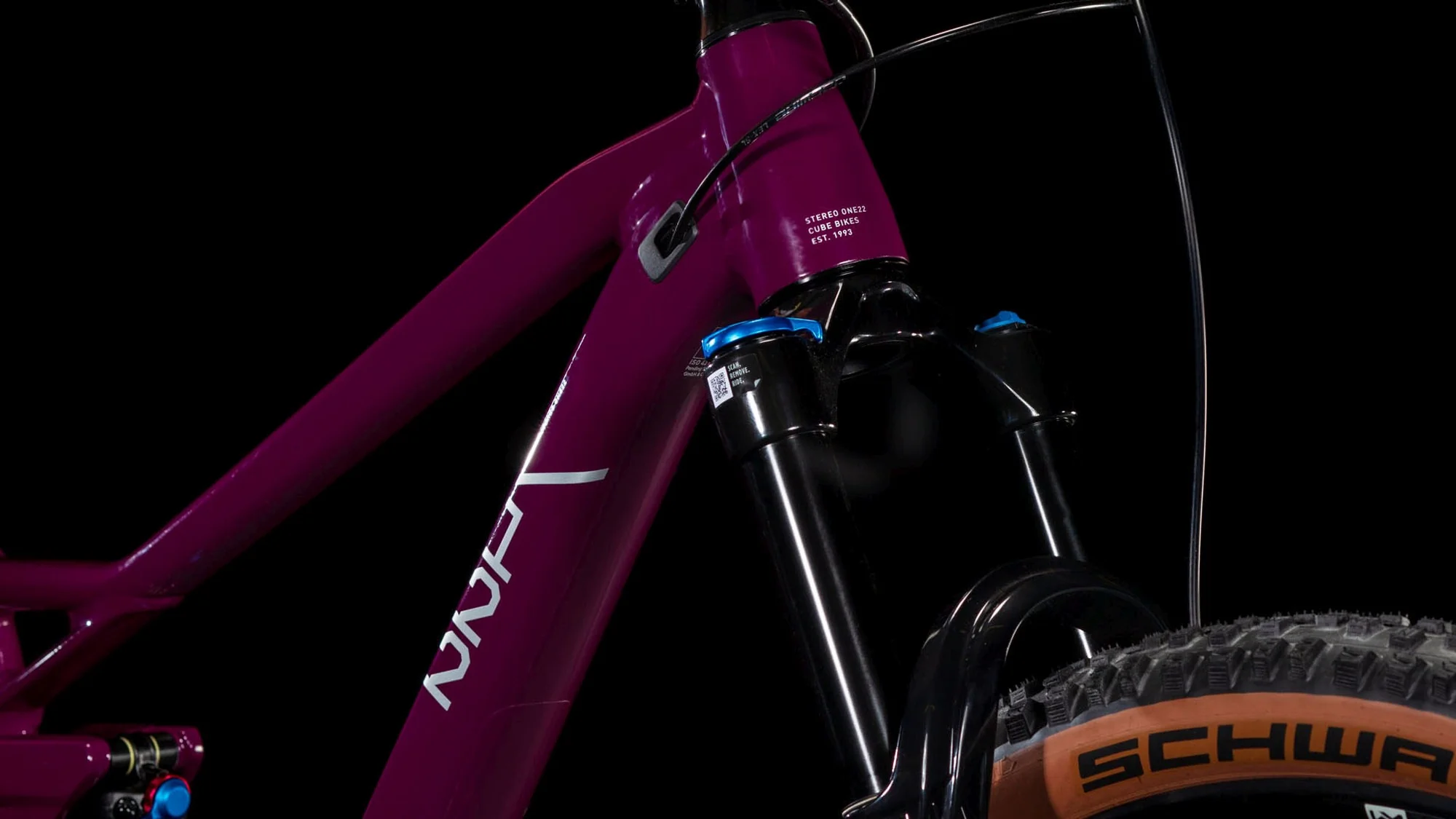 CUBE STEREO ONE22 RACE WINE/GREY - Image 4