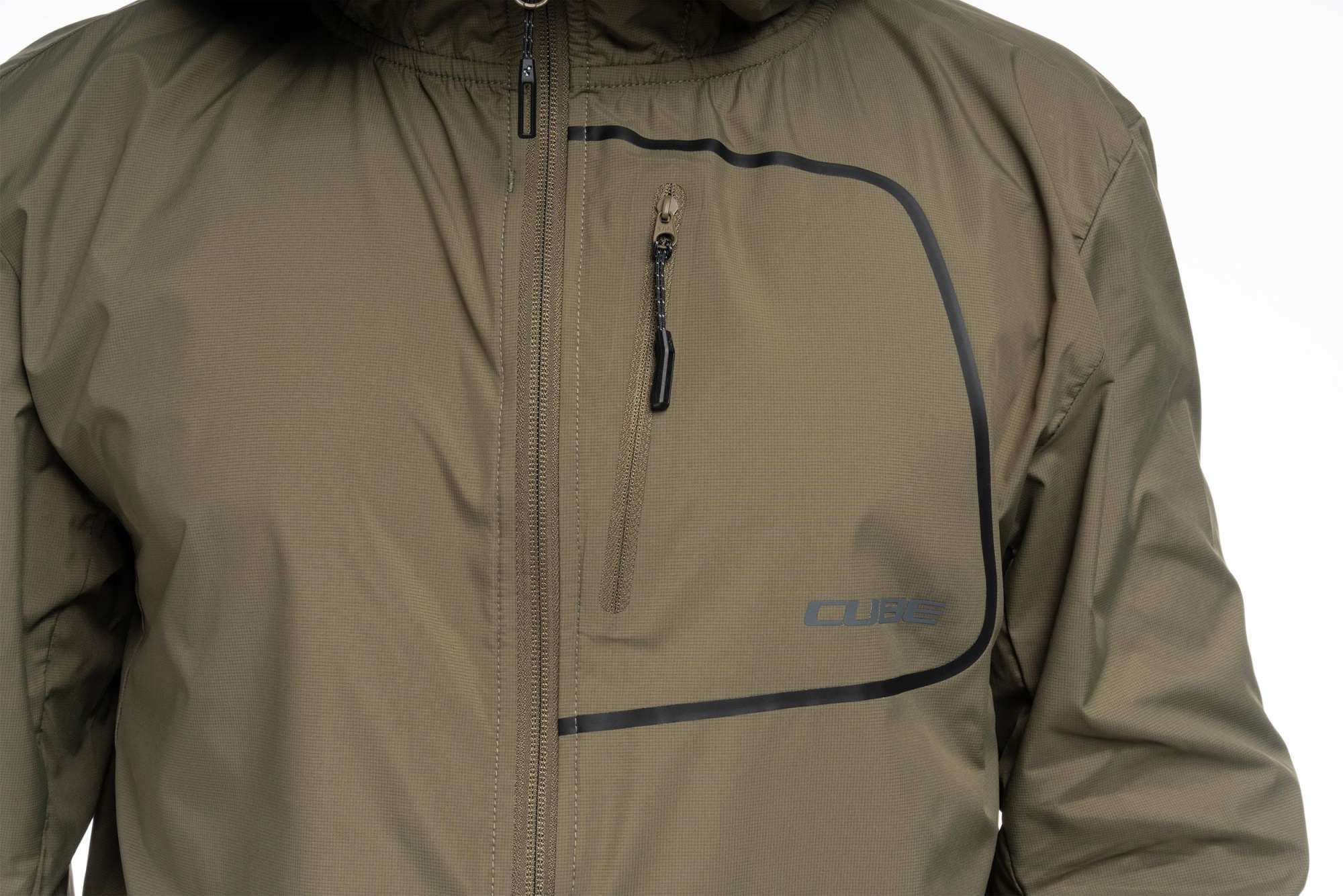CUBE WIND JACKET OLIVE - Image 7