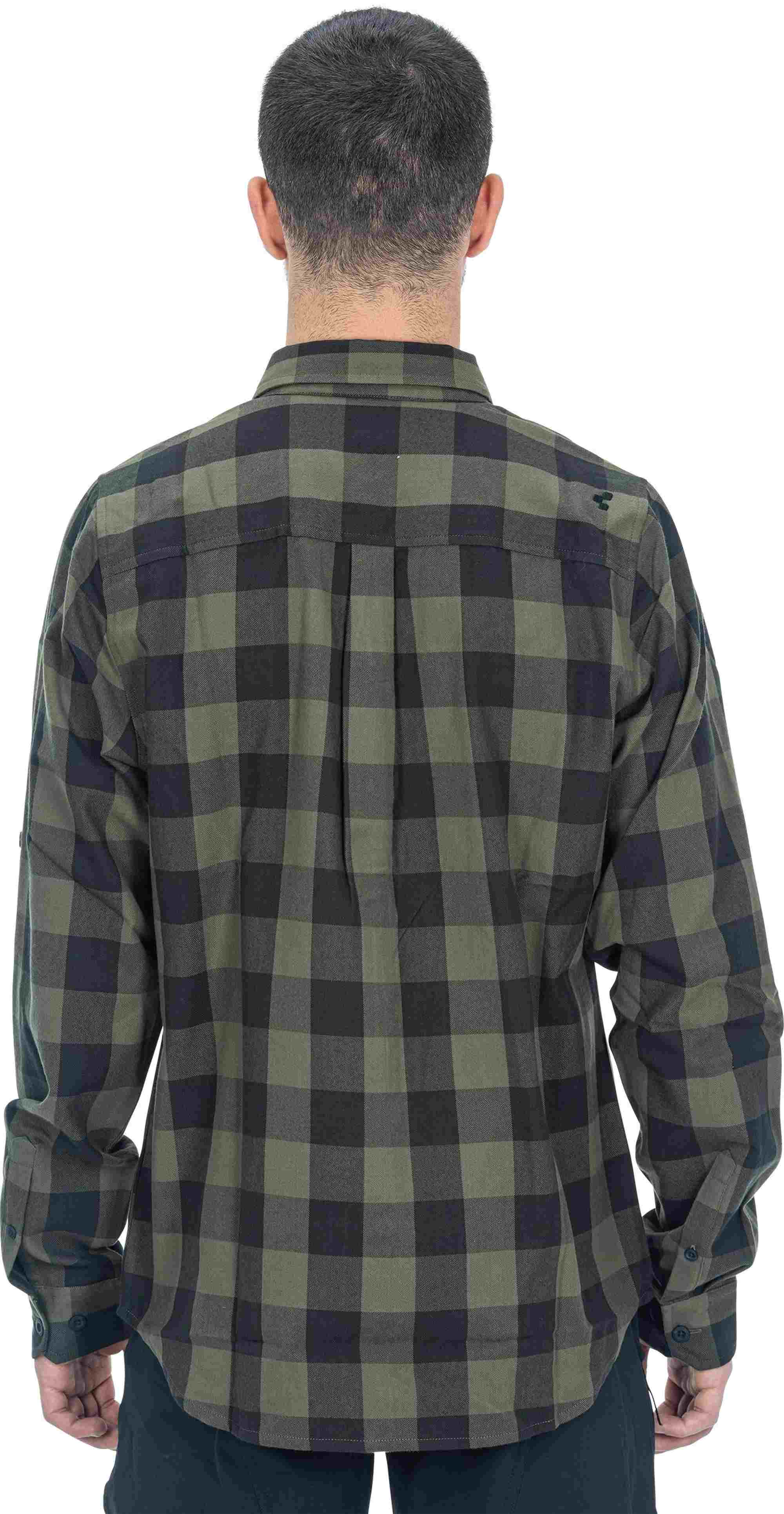 CUBE WORK SHIRT L/S OLIVE CHECK - Image 3