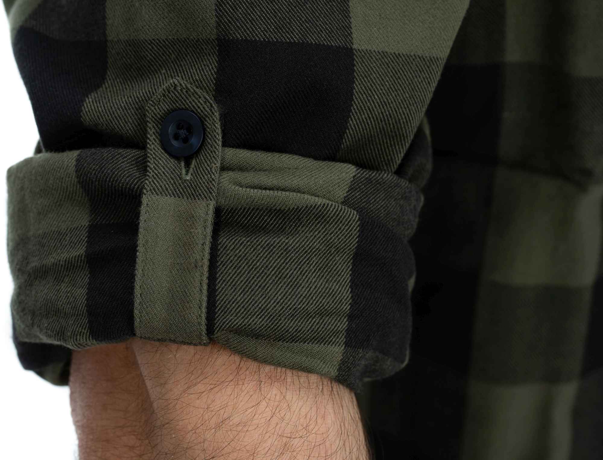 CUBE WORK SHIRT L/S OLIVE CHECK - Image 4